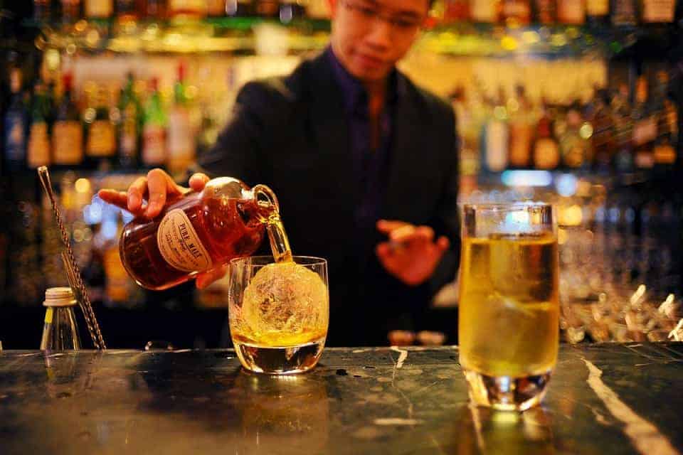 Japanese whisky cocktail
